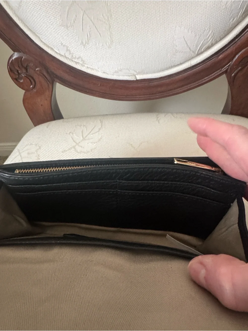 Talbots Leopard Print Fold-Over Clutch